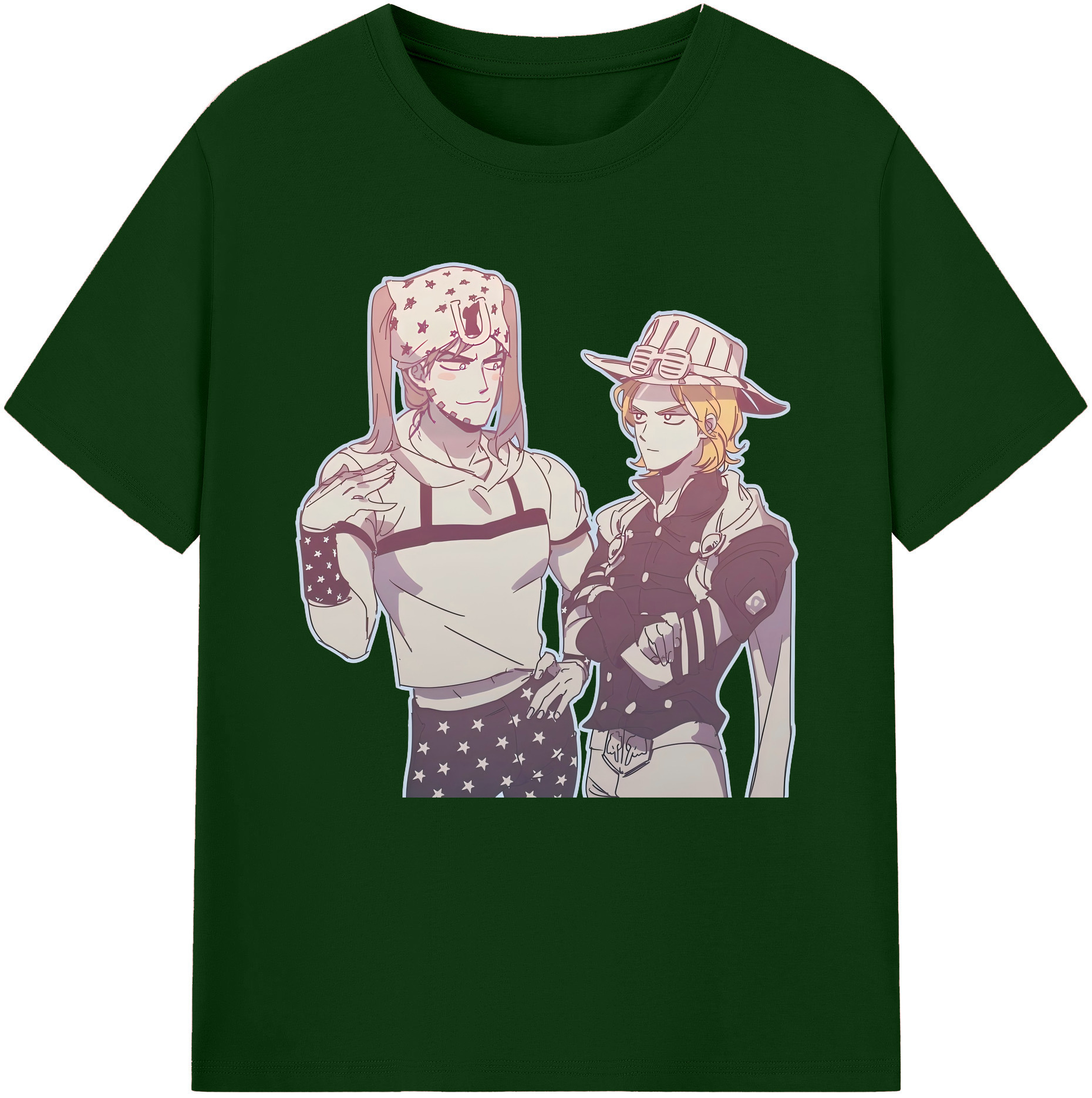 （画像用） ジョジョの奇妙な冒険 JoJo's Bizarre Adventure 綿100％半袖Tシャツ（フロントプリント）